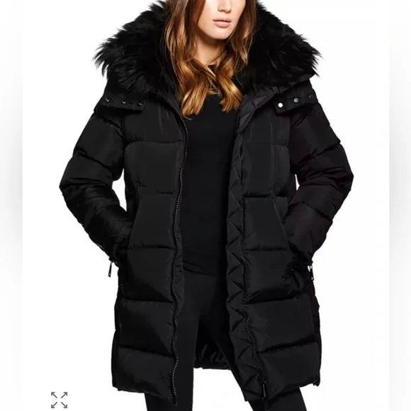 SAM XS Addison Puffer coat with Shearling Trim - Picture 3 of 7